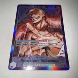 One Piece TCG OP14-060 Donquixote Doflamingo Leader Alt Art AA Card Game CCG Eng - Image 4