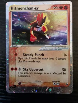Hitmonchan Ex 98/109 Holo Ruby Sapphire Pokemon TCG LP Lightly Played English - Image 1