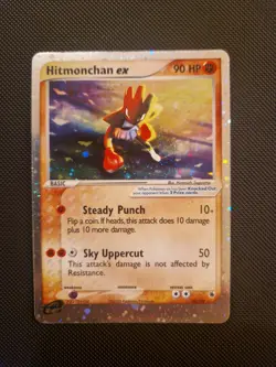 Pokemon Hitmonchan EX 98/109 Ruby & Sapphire Holo Rare LP - Image 1