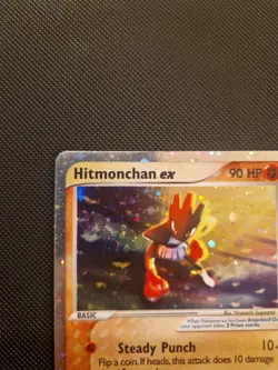 Pokemon Hitmonchan EX 98/109 Ruby & Sapphire Holo Rare LP - Image 5
