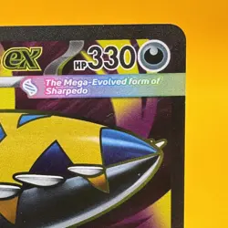 Pokemon MEGA SHARPEDO EX 113/094 - Phantasmal Flames - ULTRA RARE FULL ART - Image 4