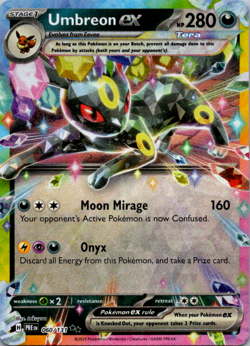Pokemon Umbreon ex 060/131 Prismatic Evolutions Double Rare Holo NM English - Image 1