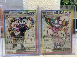Pokemon TCG: Prismatic Evolutions. Umbreon & Espeon Ex Promo Cards 175 & 176 - Image 1