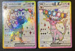 Pokemon TCG: Prismatic Evolutions. Umbreon & Espeon Ex Promo Cards 175 & 176 - Image 1