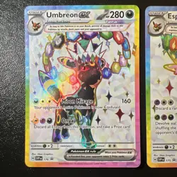 Pokemon TCG: Prismatic Evolutions. Umbreon & Espeon Ex Promo Cards 175 & 176 - Image 2