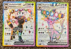 Pokemon TCG: Prismatic Evolutions. Umbreon & Espeon Ex Promo Cards 175 & 176 - Image 1