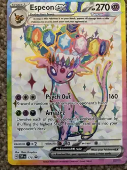 Pokemon TCG: Prismatic Evolutions. Umbreon & Espeon Ex Promo Cards 175 & 176 - Image 2