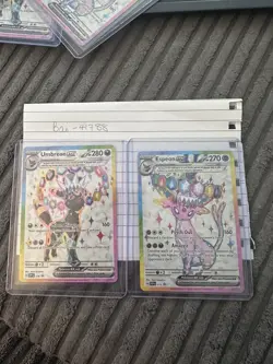 Pokemon TCG: Prismatic Evolutions. Umbreon & Espeon Ex Promo Cards 175 & 176 - Image 1
