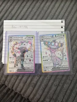 Pokemon TCG: Prismatic Evolutions. Umbreon & Espeon Ex Promo Cards 175 & 176 - Image 1