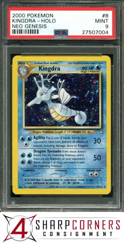 2000 POKEMON NEO GENESIS #8 KINGDRA HOLO PSA 9 - Image 1
