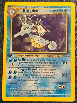 Kingdra 8/111 1st edition - Neo Genesis (2000) Vintage WOTC Holo Rare - MP/HP - Image 1