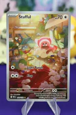 Stufful 154/132 Illustration Rare Mega Evolution Pokemon Card TCG NM - Image 1