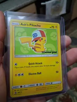 Pokemon Ash's Pikachu & Pikachu GX Promo Card Lot SM109-SM113 Holo - Image 5