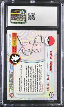 CGC 9.5 MINT+ Mew 2000 Series 3 Topps 151 Pokemon Card - Image 2