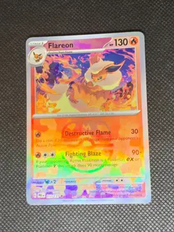 Flareon 013/131 Master Ball Reverse Holo -Prismatic Evolutions Pokemon Card - NM - Image 1