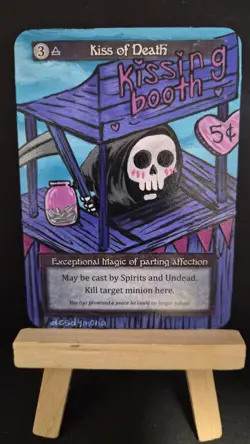 Altered Sorcery: Contested Realm "Kiss of Death" Card Gothic - Image 1