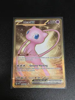 Pokemon Mew EX Gold Full Art TCG Card 205/165 Scarlet & Violet 151 Non Metal - Image 1