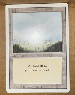 (10) Magic: The Gathering Plains (B) MTG Revised Edition Vintage NEAR MINT - Image 2