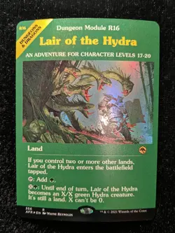 2021 Magic MTG AFR Forgotten Realms D&D Showcase FOIL Land x9 NM9 Treasure Vault - Image 4