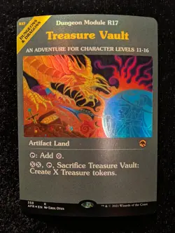 2021 Magic MTG AFR Forgotten Realms D&D Showcase FOIL Land x9 NM9 Treasure Vault - Image 5