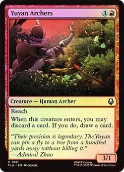 NM Foil Yuyan Archers, MTG, Avatar: The Last Airbender, Magic, 161 - Image 1