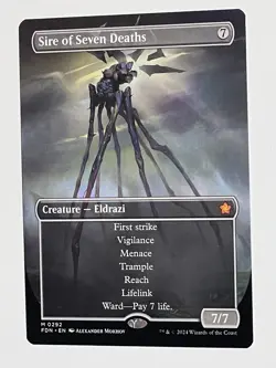 Sire of Seven Deaths (Borderless) - Foundations - Regular - MTG - Image 2