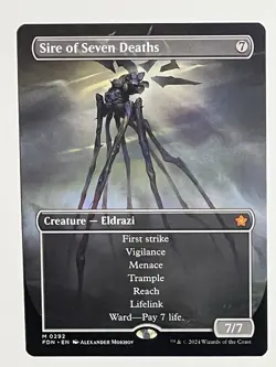 Sire of Seven Deaths (Borderless) - Foundations - Regular - MTG - Image 3