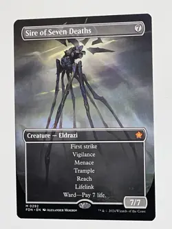 Sire of Seven Deaths (Borderless) - Foundations - Regular - MTG - Image 4