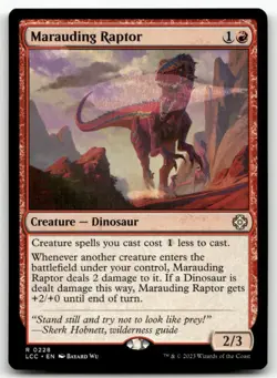 Marauding Raptor R Commander: The Lost Caverns of Ixalan 228 NM - Image 1