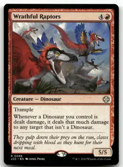 Wrathful Raptors R Commander: The Lost Caverns of Ixalan 88 NM - Image 1