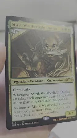 FOIL Mirri Weatherlight Duelist 026 NM MTG Secret Lair Drop Series OMG Kitties - Image 2