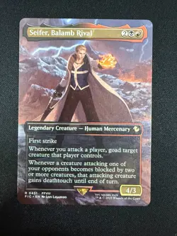 Seifer, Balamb Rival (BORDERLESS) - Final Fantasy (MTG) NM - Image 1