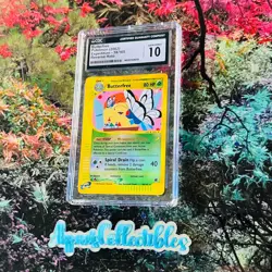 CGC 10 GEM MINT Butterfree 38/165 Pokemon Expedition 2002 Reverse Holo (PSA/BGS) - Image 2