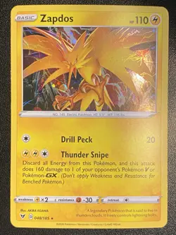 3 Pokemon Card Set Moltres 021/172 Articuno 036/195 Zapdos 048/185 Cosmos Holos - Image 5