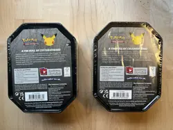 (2) Pokemon Celebrations 25th Anniversary Tins Lance's Charizard & Dark Sylveon - Image 2