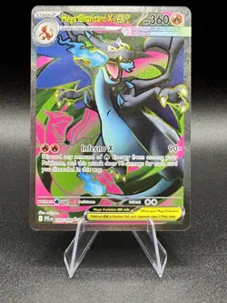 Mega Charizard X EX 109/094 Phantasmal Flames Full Art NM Pokemon TCG - Image 1