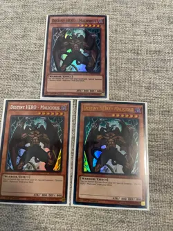 Destiny HERO - Malicious - Combo Pack - 3x Ultra Rare/Super Rare - NM/VLP - Image 1