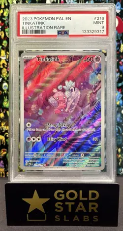 Pokemon TCG Tinkatink Scarlet & Violet - Paldea Evolved 216/193 Holo... PSA 9 - Image 1