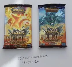 WoW TCG War of The Elements Sealed Booster Pack - Loot Cards U - UK Seller - Image 1