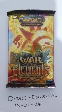 WoW TCG War of The Elements Sealed Booster Pack - Loot Cards U - UK Seller - Image 4