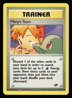 Misty's Tears 118/132 Uncommon Gym Challenge Pokemon Card - Image 1