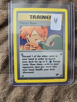 Pokemon TCG - Misty's Tears - Gym Challenge Set 118/132 - Vintage Card WOTC LP - Image 1