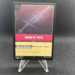 Sword of Truth Super Rare Disney Lorcana The First Chapter EN1 Cold Foil 136/204 - Image 1