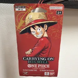 1x Sleeved Booster Pack - One Piece TCG OP13 Carrying On His Will Factory Sealed - Image 1