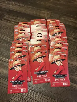 One Piece TCG OP-13 Carrying On His Will Sleeved Booster Packs Factory Sealed - Image 1