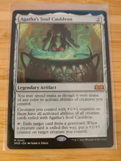 MTG Agatha's Soul Cauldron 0242 Wilds of Eldraine M/NM Free UK P&P - Image 1