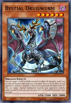 YUGIOH MP25-EN044 Bystial Druiswurm Starlight Rare 1st Edition NM - Image 1