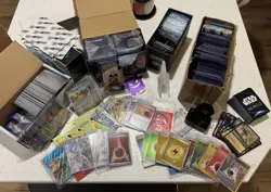 HUGE Pokemon Lot - Sleeves, Toploaders, Grading Tools, MUST SEE! TCG - Image 1