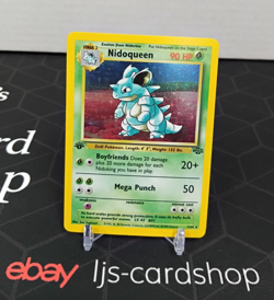Nidoqueen 7/64 Jungle Holo Rare 1st Edition LP Pokemon Card TK - Image 1