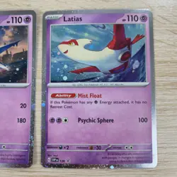 NM Latios 073/18 Latias 139 Promo Lot Cosmos Holo Card Paradox Rift Pokemon TCG - Image 4